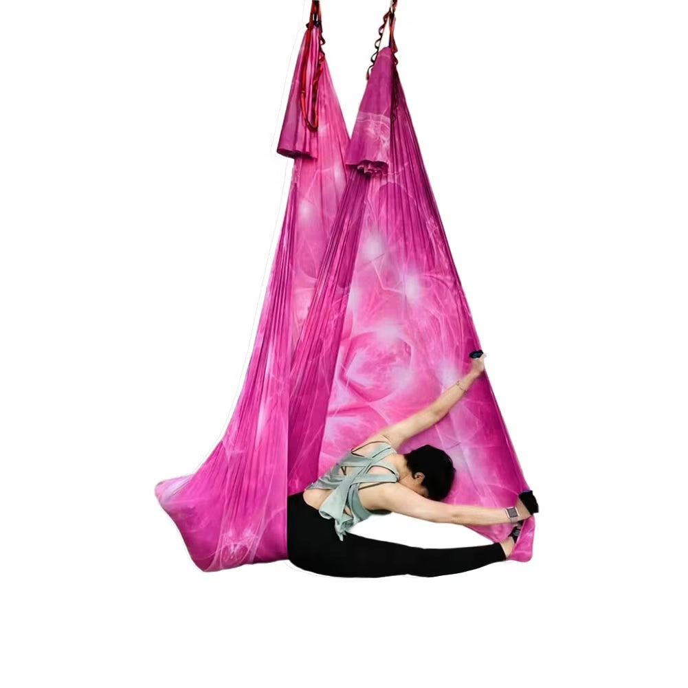 Premium Silk Aerial Yoga Hammock - Anti-Gravity Swing for Home Fitness, Slimming & Shaping - Alrickas’ UNIQUE BOUTIQUE
