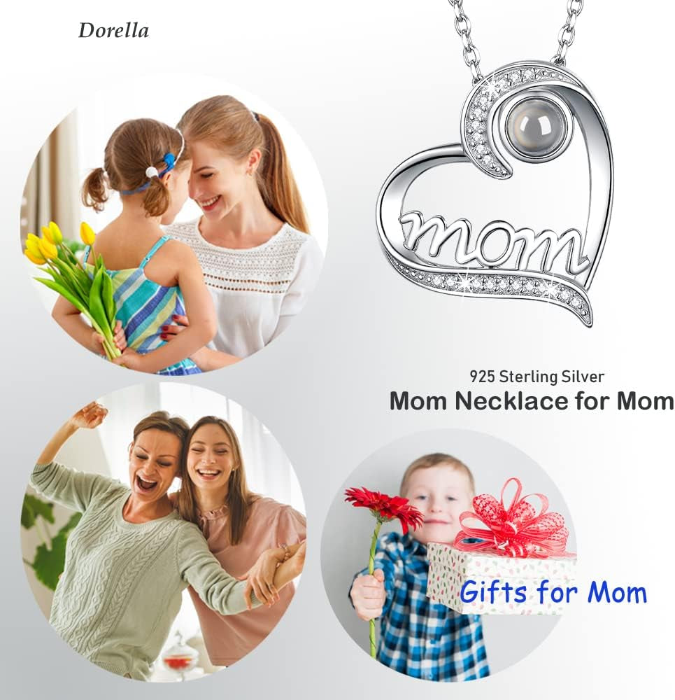 Birthday Gifts for Women 925 Sterling Silver Mom Necklace for Mom Wife August Birthstones Necklace Peridot Blue Sapphire and More Stones Jewelry for Her