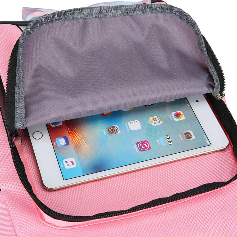 Women Girls School Bag Waterproof Teenage Backpack with anti Theft Lock USB Port College Bookbags Student Laptop