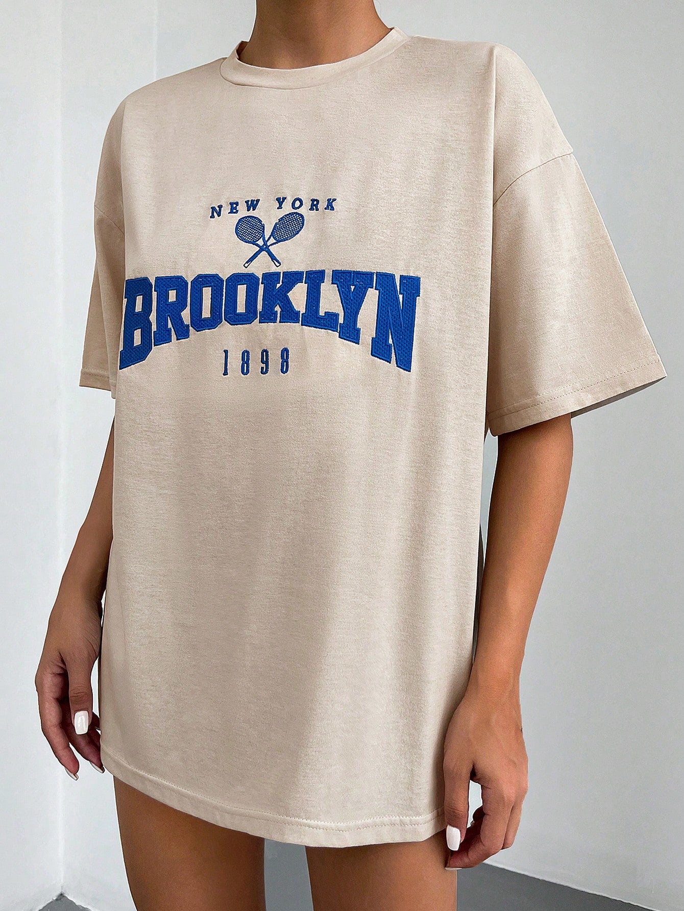 Ruechic Letter Graphic Drop Shoulder Tee