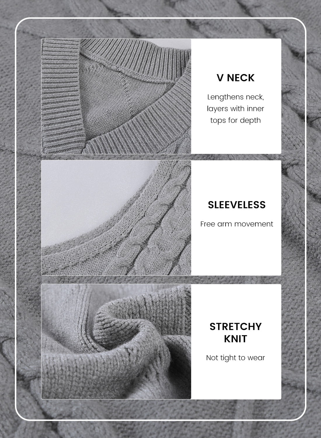 Chic Women's Vintage Sleeveless Knitted Sweater Vest - Perfect for Fall! - Alrickas’ UNIQUE BOUTIQUE
