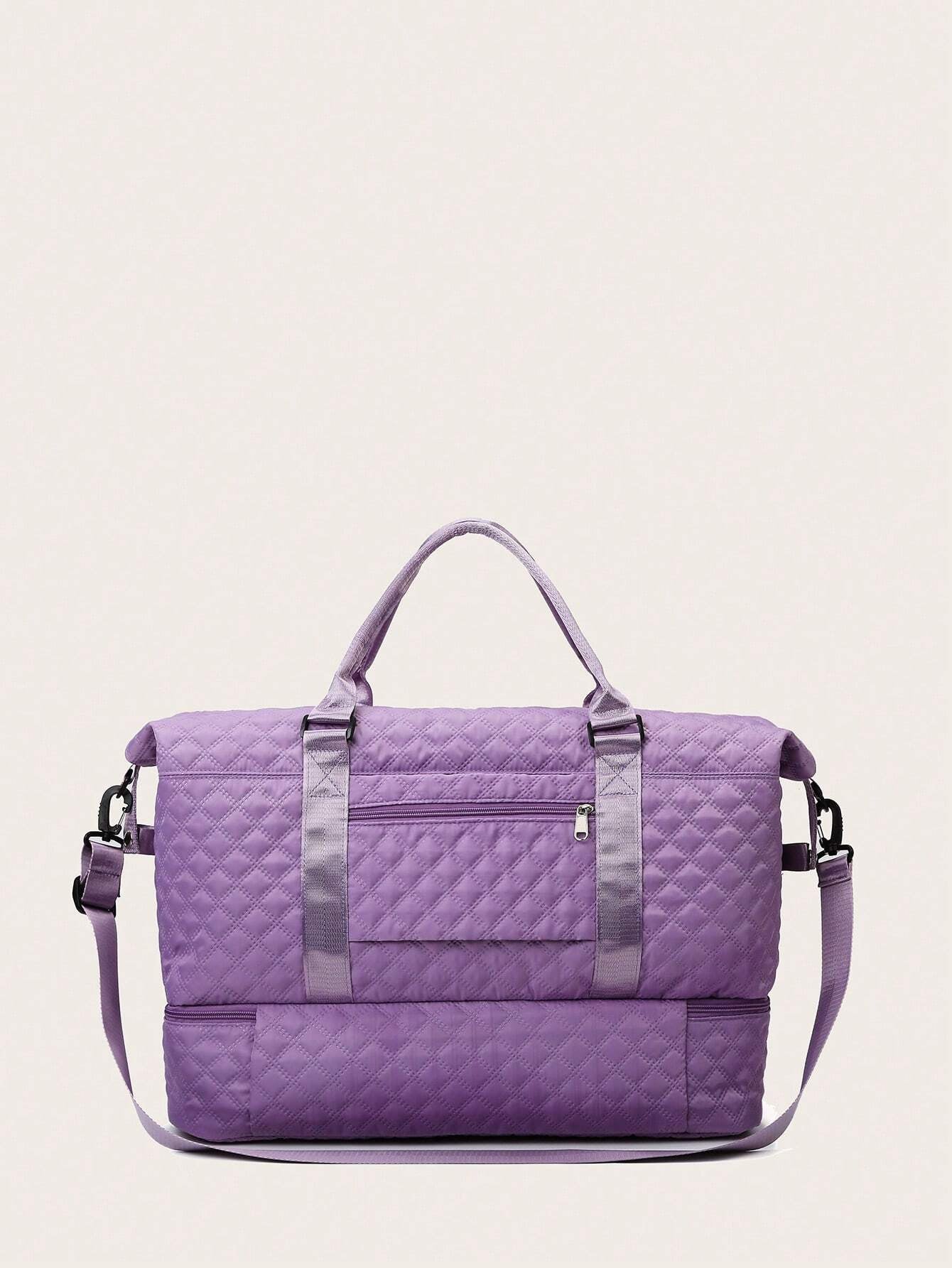 Purple Expanded Luggage Storage Bag, Lightweight Foldable, Expanded, Carry on Travel Weekender & Overnight Bag, Weekend Bag Hospital Bag Quilted Bag Quilt Bag Puffer Bag Quilted Shoulder Bag Hand Bag Crossbody Bag Traveling Bag Back to School School Bag Travel Essentials Travel Organizer for Beach Summer Vacation Travel Bag for Suitcase Gym Bag Duffle Bag Duffel Bag for Luggage Carry on Bag College Bag Luggage Bags Weekender Bag Holiday Winter