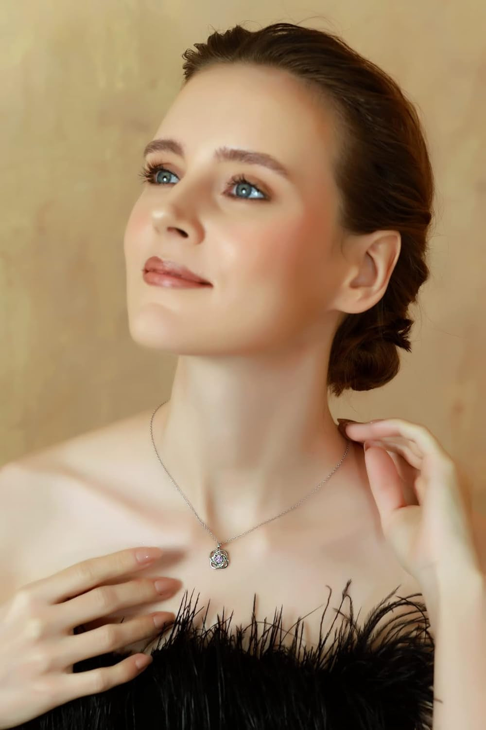Elegant Sterling Silver Love Knot Necklace with Birthstone Pendant for Women - Alrickas’ UNIQUE BOUTIQUE