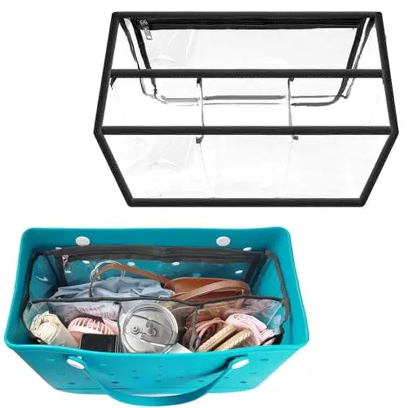 Clear Insert Bogg Bag Waterproof Summer Beach Pool Basket Jelly Handbag Extra Large Storage Inner Bogg Bag Accessories Organizer