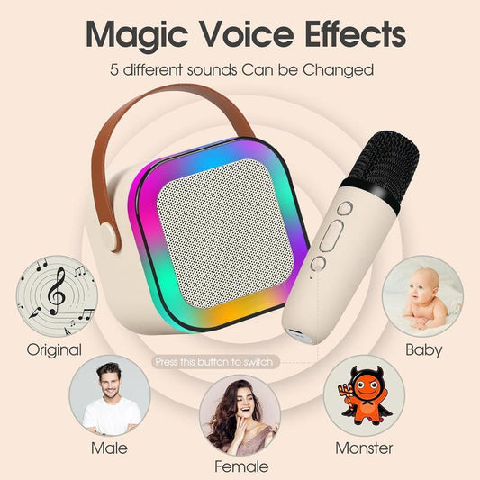 Ultimate Portable Mini Karaoke Machine with 2 Wireless Microphones - The Perfect Birthday Gift for Kids 4-12, Great for Family Fun and TikTok! - Alrickas’ UNIQUE BOUTIQUE