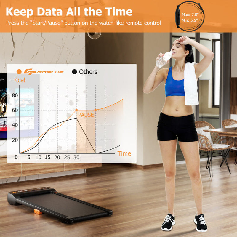 Revolutionary Under Desk Walking Pad Treadmill with Convenient Watch-Like Remote for Home and Office Fitness - Alrickas’ UNIQUE BOUTIQUE