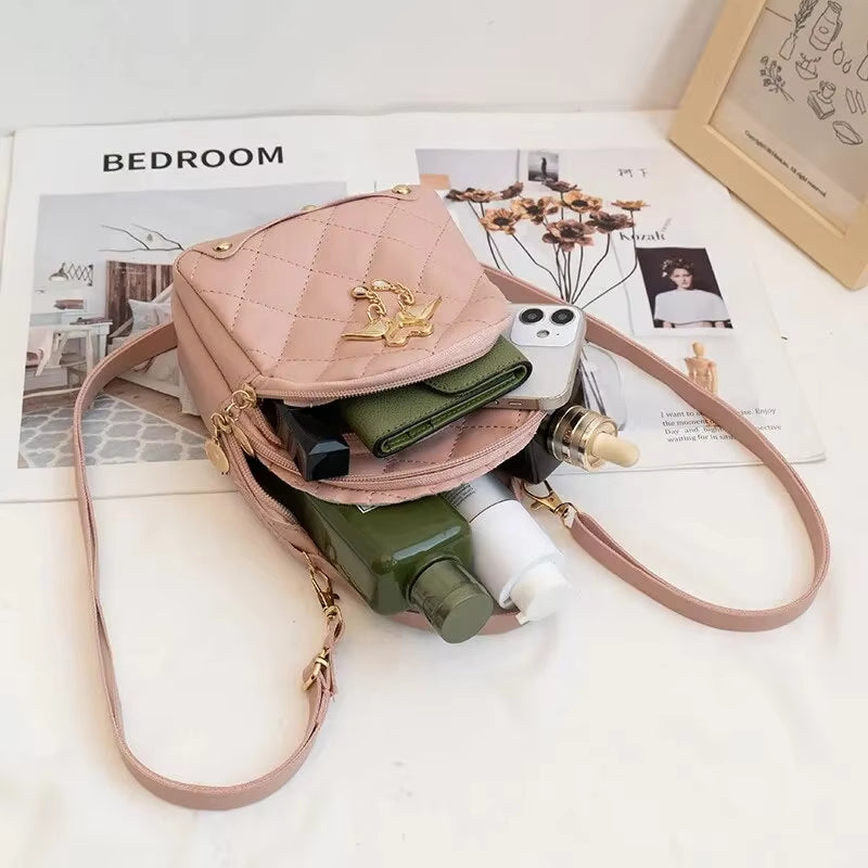 Chic Mini Backpack for Women - Stylish Ins Fashion Handbag & Phone Pack - Alrickas’ UNIQUE BOUTIQUE