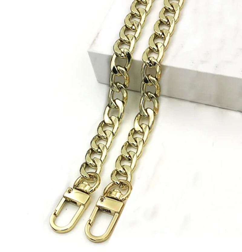 Steel Bag Chains 9Mm Detachable Replacement Purse Chain, Bag Belts Straps for Handbags Handle Accessories Shoulder Crossbody
