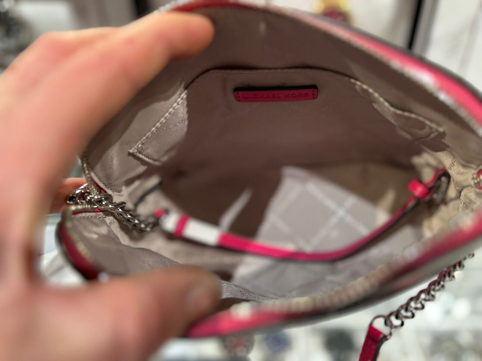 Michael Kors Lady PVC or Leather Crossbody Bag Handbag Messenger Purse Shoulder - Alrickas’ UNIQUE BOUTIQUE