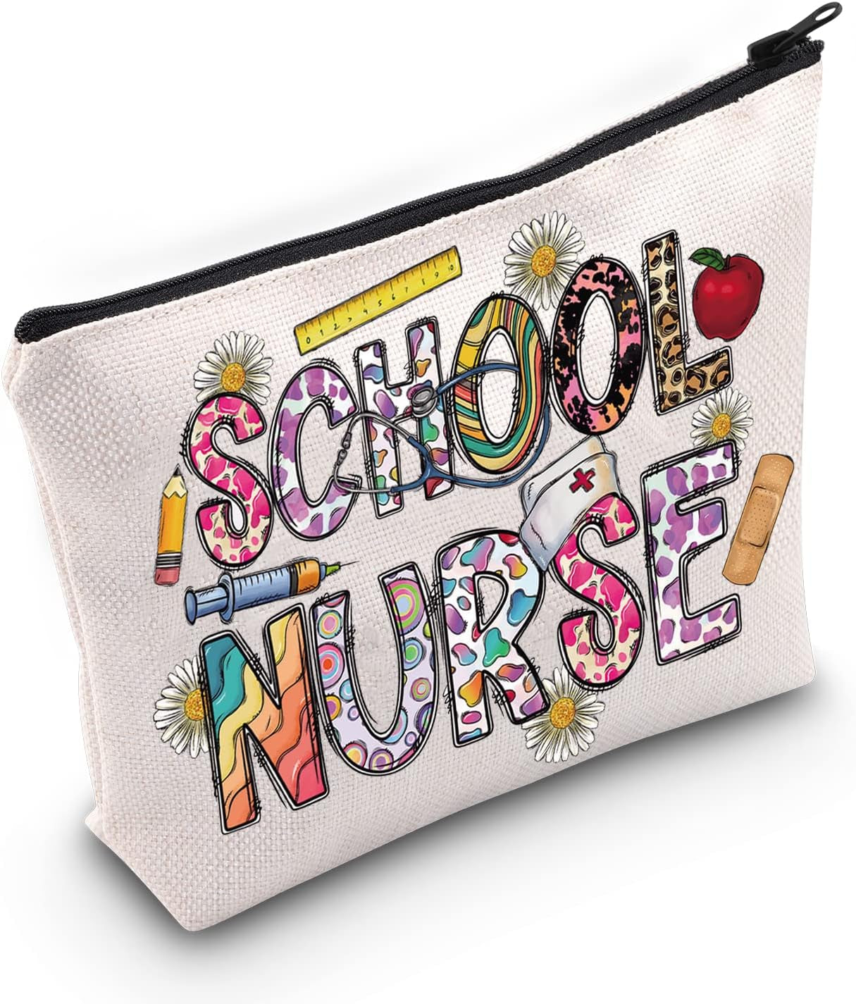 Nurse Cosmetic Bag Graduation Gift for Nurse Nurse Make up Zipper Pouch Bag Nurse Merch