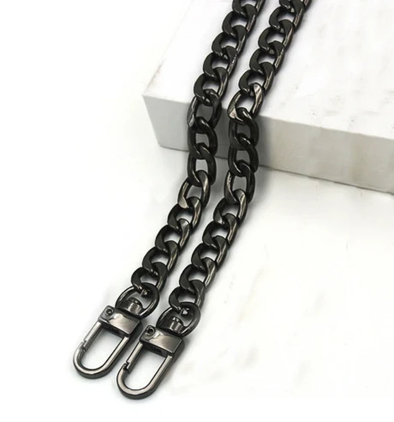 Steel Bag Chains 9Mm Detachable Replacement Purse Chain, Bag Belts Straps for Handbags Handle Accessories Shoulder Crossbody