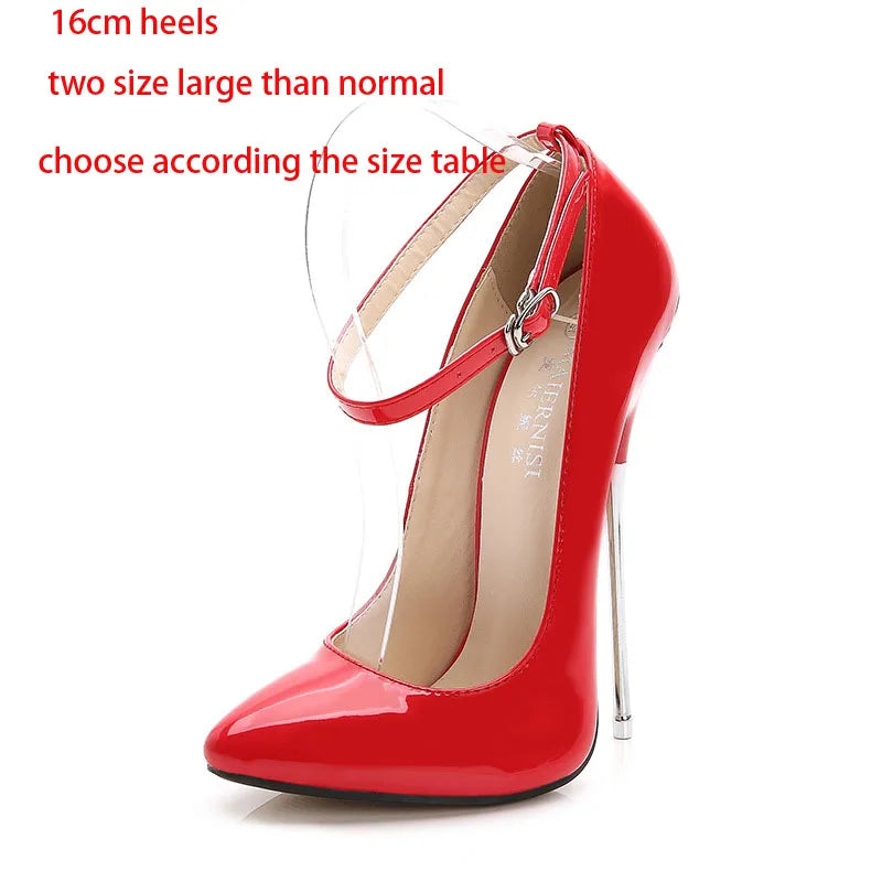 2022 16Cm Heels Women Sexy Pumps Shoes Super High Heels Point Toe Pumps Shoes Popular Super High Heels Pumps WZ
