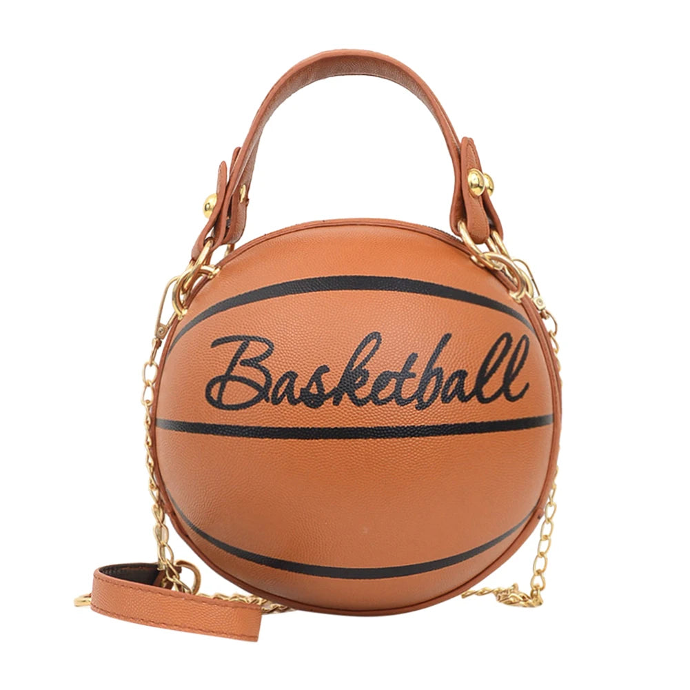 Stylish Pink Leather Basketball Bag for Women - Trendy Crossbody & Shoulder Purse for Teens - Alrickas’ UNIQUE BOUTIQUE