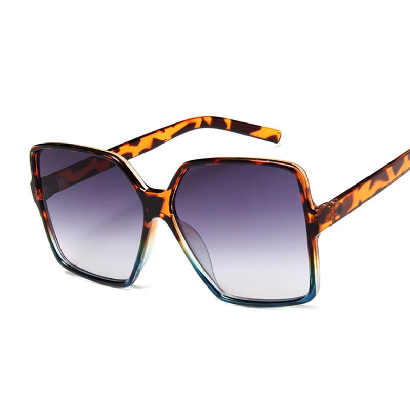 Luxury Square Sunglasses Woman Brand Designer Retro Frame Big Sun Glasses Female Vintage Gradient Male Oculos Feminino