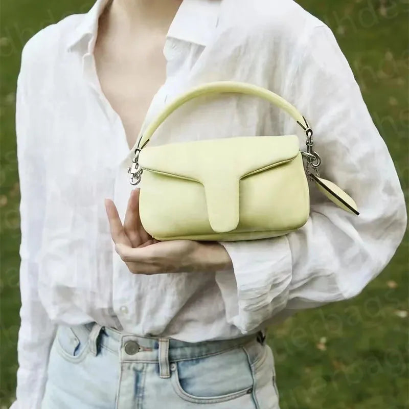 Luxury Soft Leather Crossbody Bag for Women - Designer Cloudy Purse & Mini Wallet in Black - Alrickas’ UNIQUE BOUTIQUE