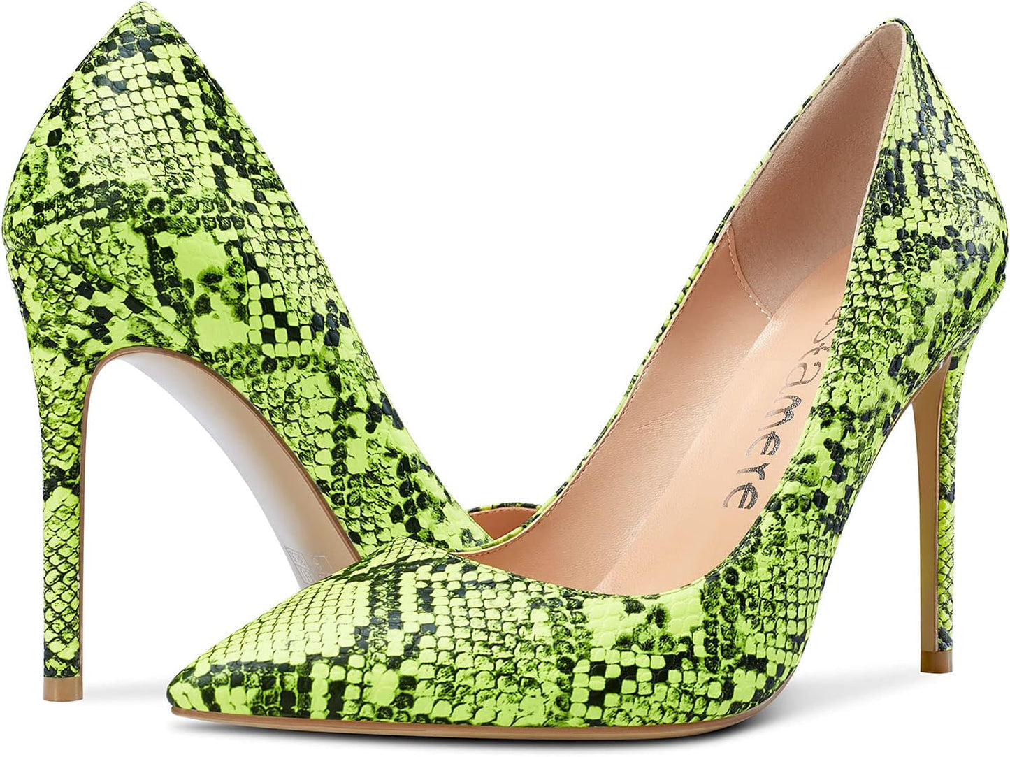 Womens High Heels Stilettos Pumps Slip-On Sexy Pointy Toe Basic Pump 10CM Heels