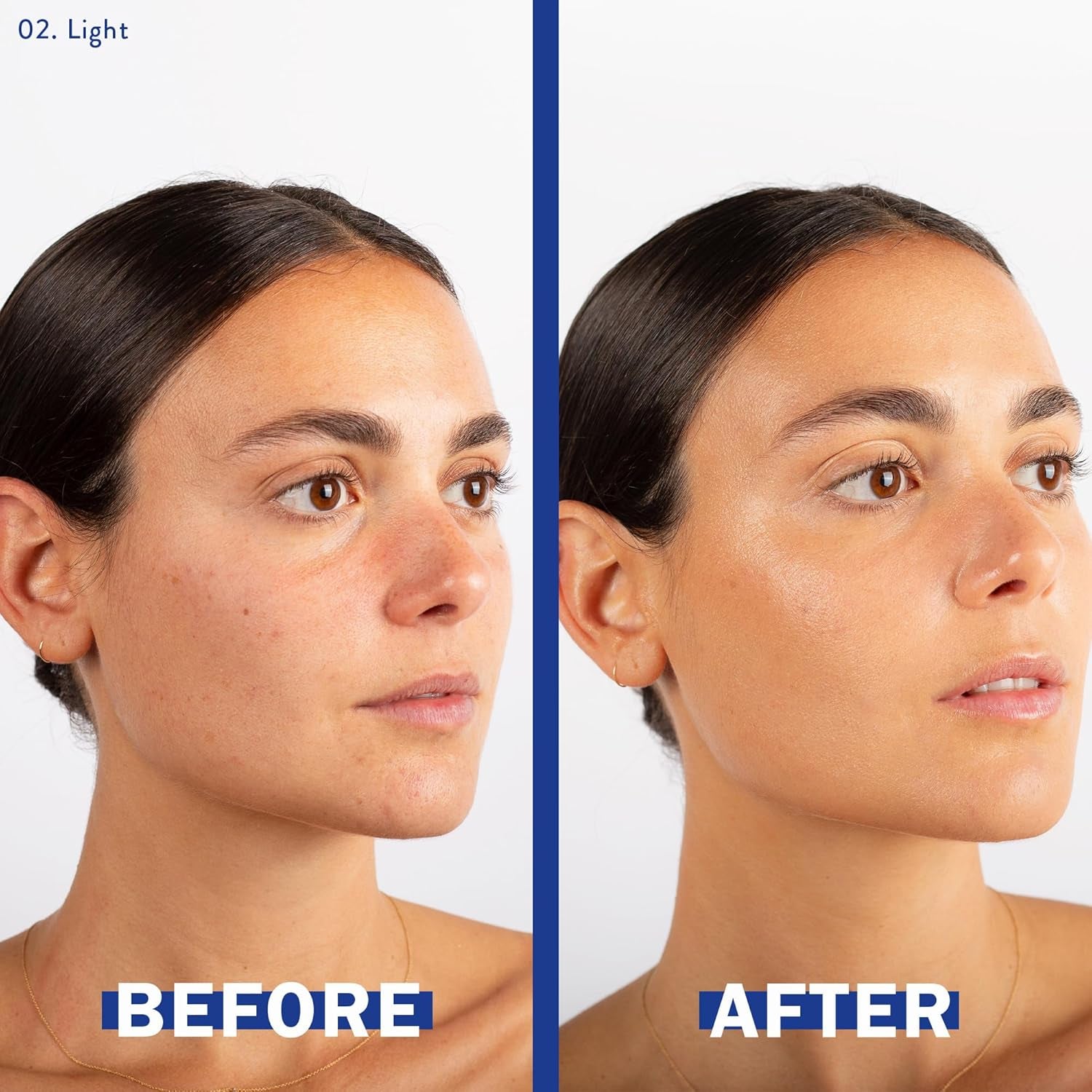 Hydrating Tinted Serum with Hyaluronic Acid - Lightweight Foundation for a Glowing Complexion - 99% Natural Vegan Formula - 1.0 Fl Oz - Shade 02 Light - Alrickas’ UNIQUE BOUTIQUE