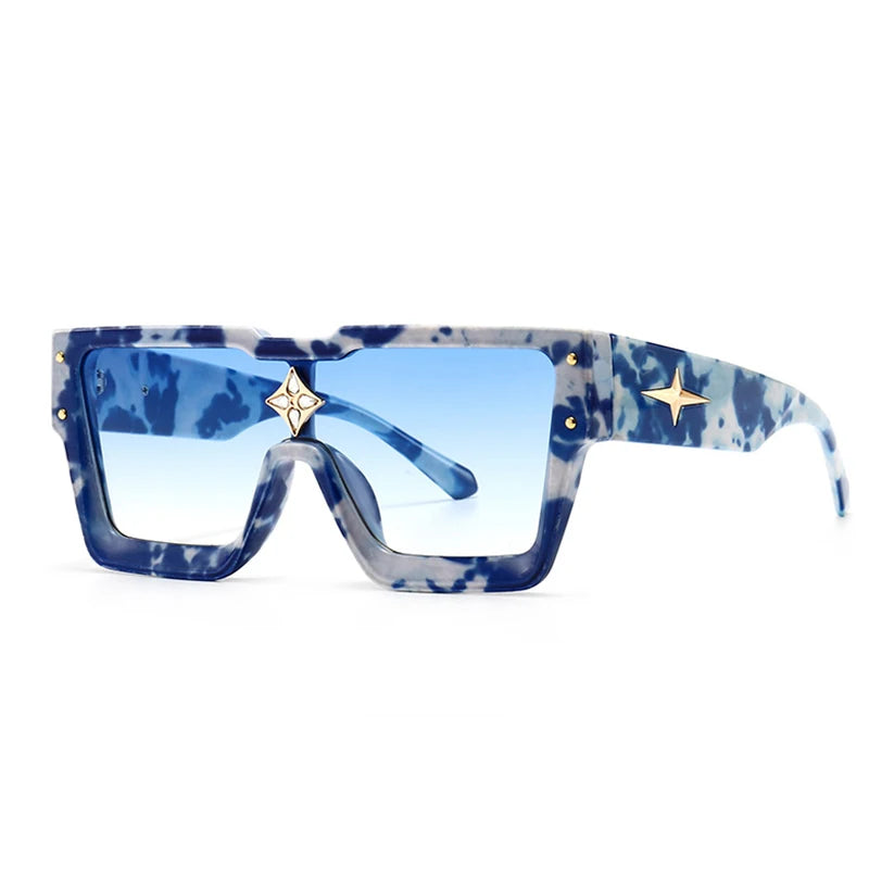 Luxury Square Sunglasses Women Fashion Oversized Grandient Sun Glasses Female Brand Designer High Quality Eyewear Shades Oculos