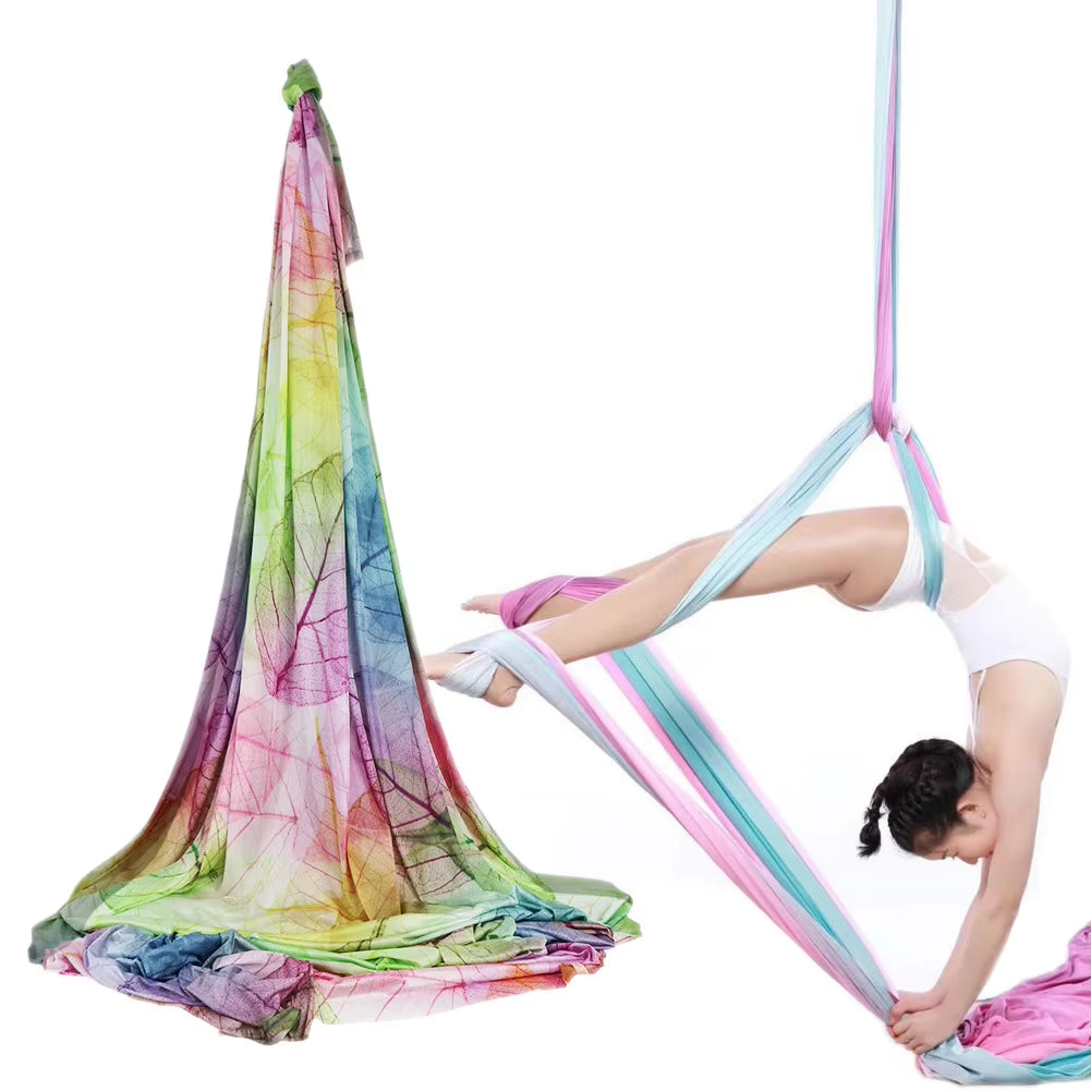 Premium Silk Aerial Yoga Hammock - Anti-Gravity Swing for Home Fitness, Slimming & Shaping - Alrickas’ UNIQUE BOUTIQUE