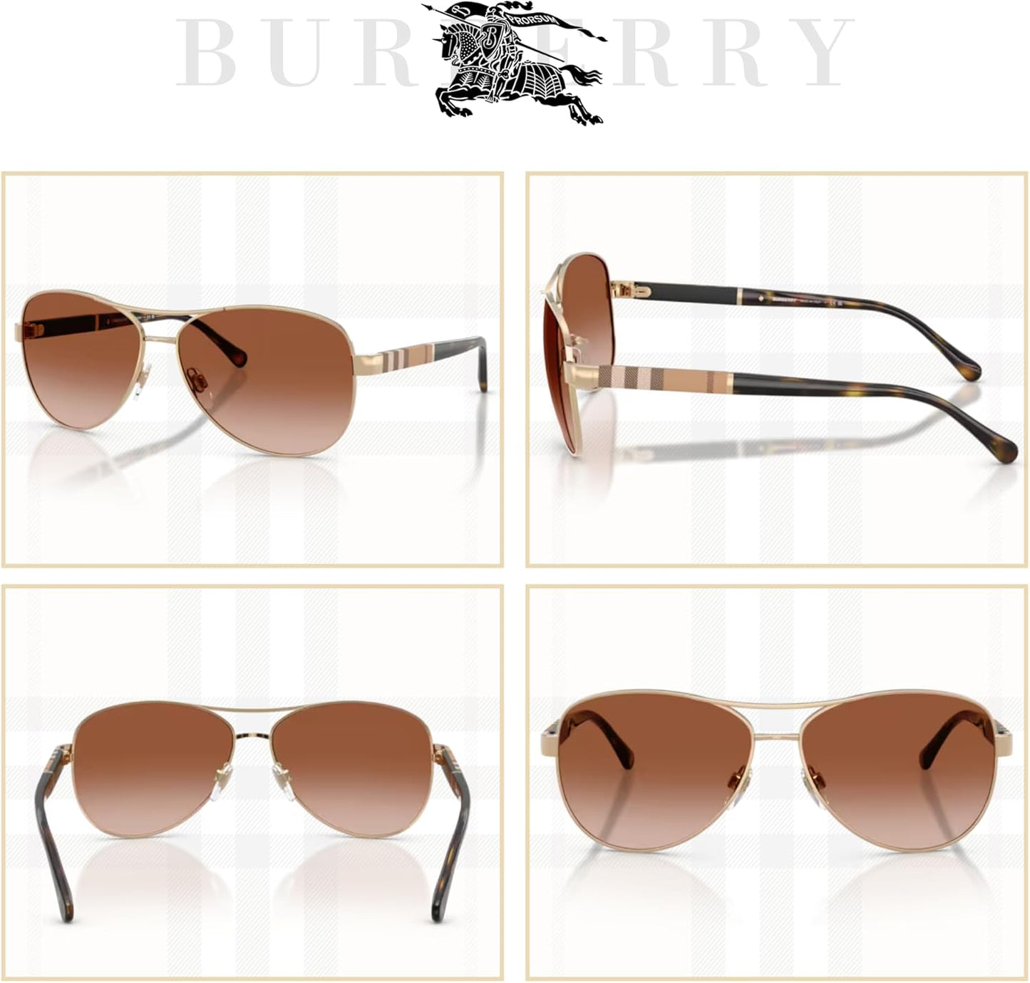 BE3080 Aviator Sunglasses for Women+ BUNDLE with Designer Iwear Eyewear Kit