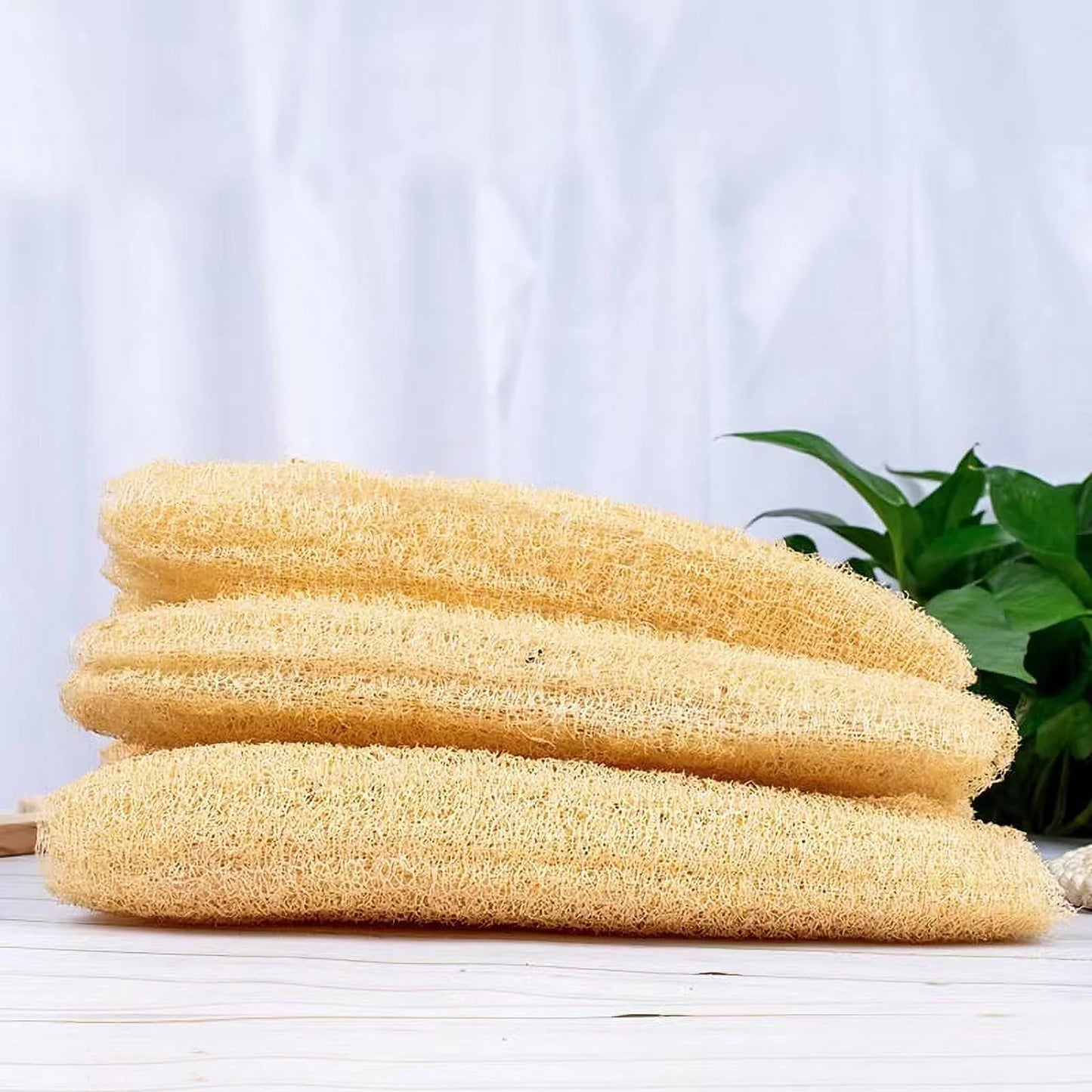Natural Whole Loofah Exfoliating Body Scrubber Dead Skin Remover Bath Sponge Shower,For Men and Women