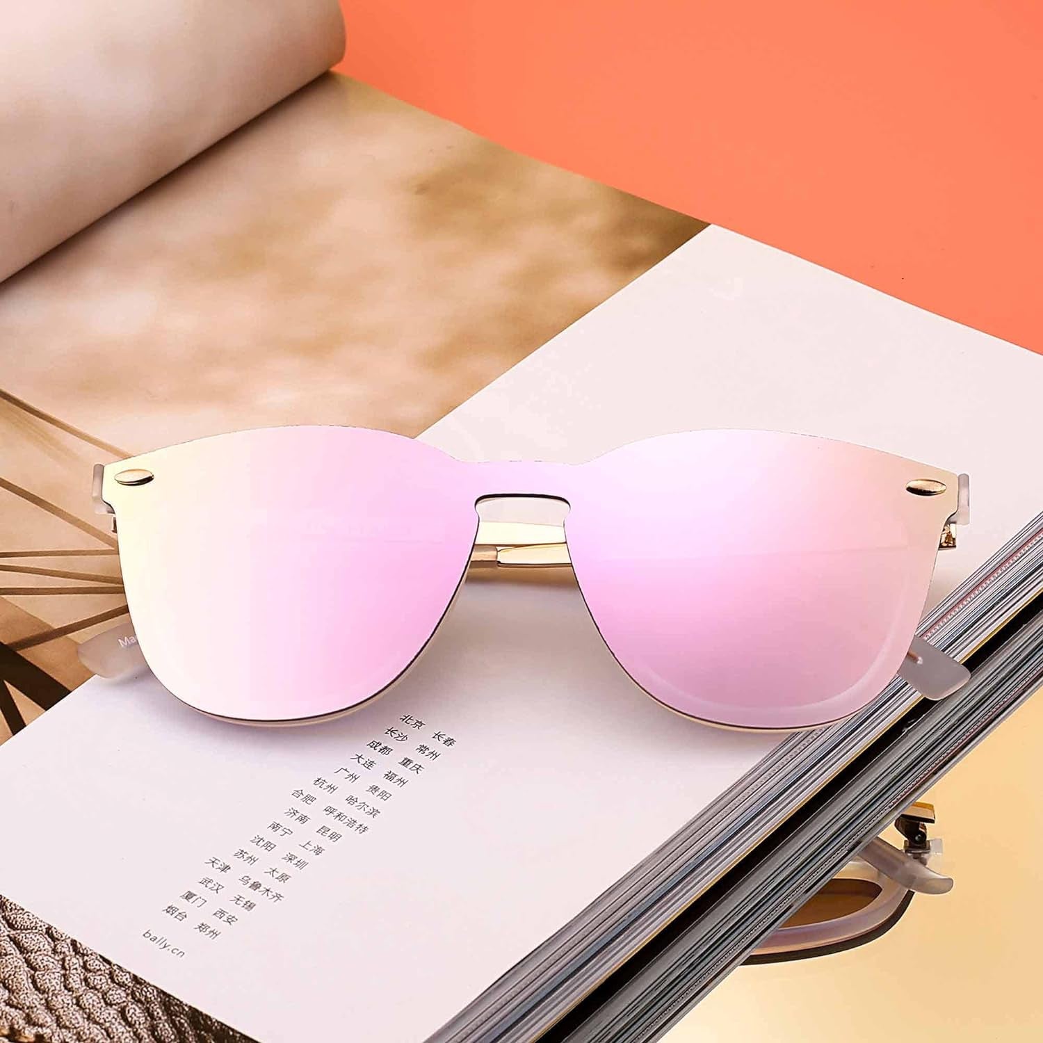 Stylish Rimless Reflective Sunglasses for Trendy Men and Women - Alrickas’ UNIQUE BOUTIQUE