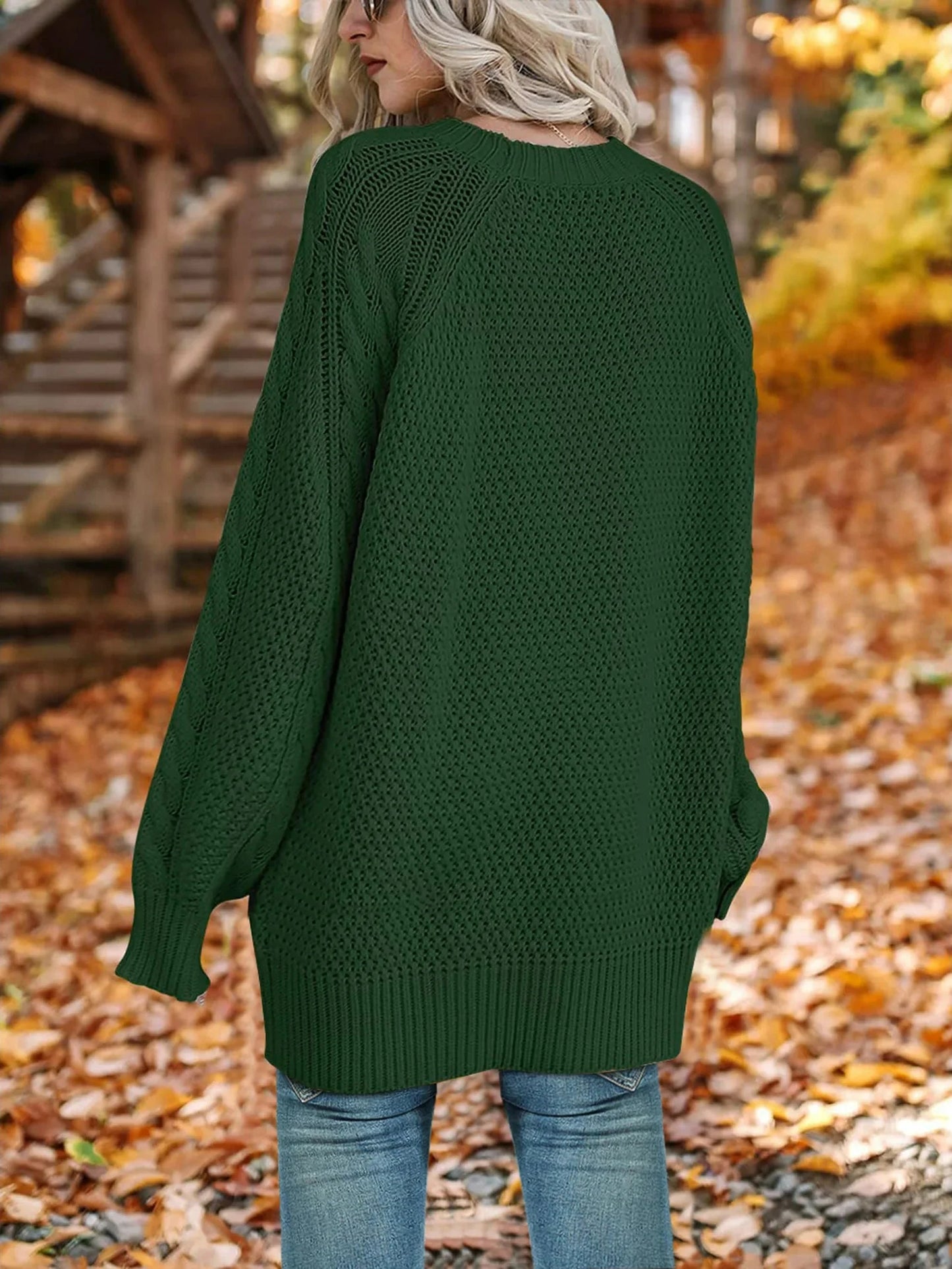 Oversized Sweaters for Women Cable Knit Chunky Pullover Sweater