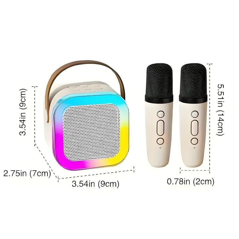 Ultimate Portable Mini Karaoke Machine with 2 Wireless Microphones - The Perfect Birthday Gift for Kids 4-12, Great for Family Fun and TikTok! - Alrickas’ UNIQUE BOUTIQUE