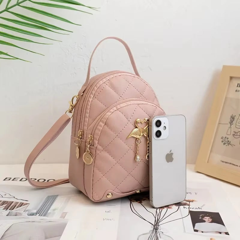 Chic Mini Backpack for Women - Stylish Ins Fashion Handbag & Phone Pack - Alrickas’ UNIQUE BOUTIQUE
