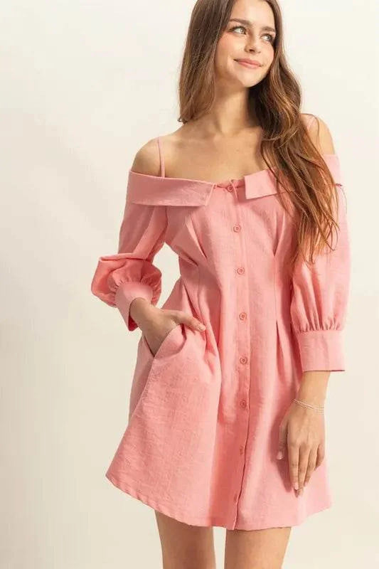 Chic HYFVE Spaghetti Strap Mini Dress with Pockets - Perfect for Any Occasion! - Alrickas’ UNIQUE BOUTIQUE
