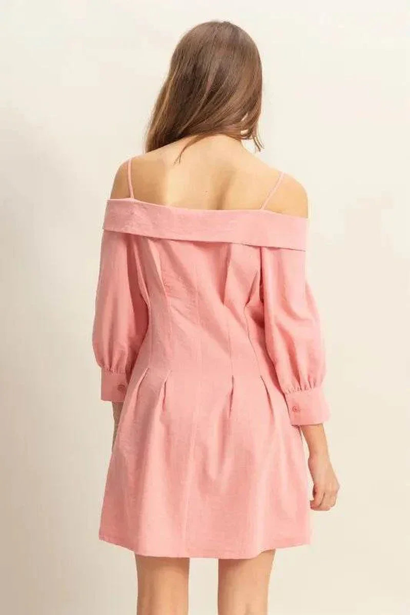 Chic HYFVE Spaghetti Strap Mini Dress with Pockets - Perfect for Any Occasion! - Alrickas’ UNIQUE BOUTIQUE