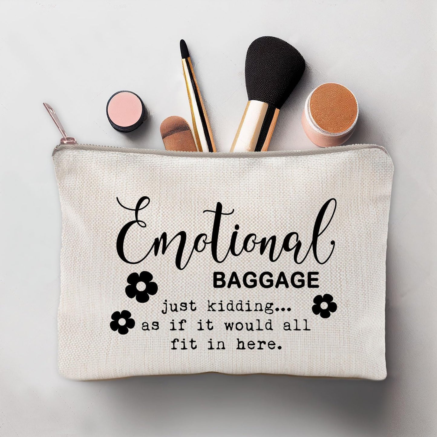 Emotional Baggage Bag, Make up Bag, Funny Make up Bag, Gift for Her, Funny Tote Bag, Emotional Baggage, Sister Gifts, Best Friends Gifts, Makeup Case, Makeup Bag Gift