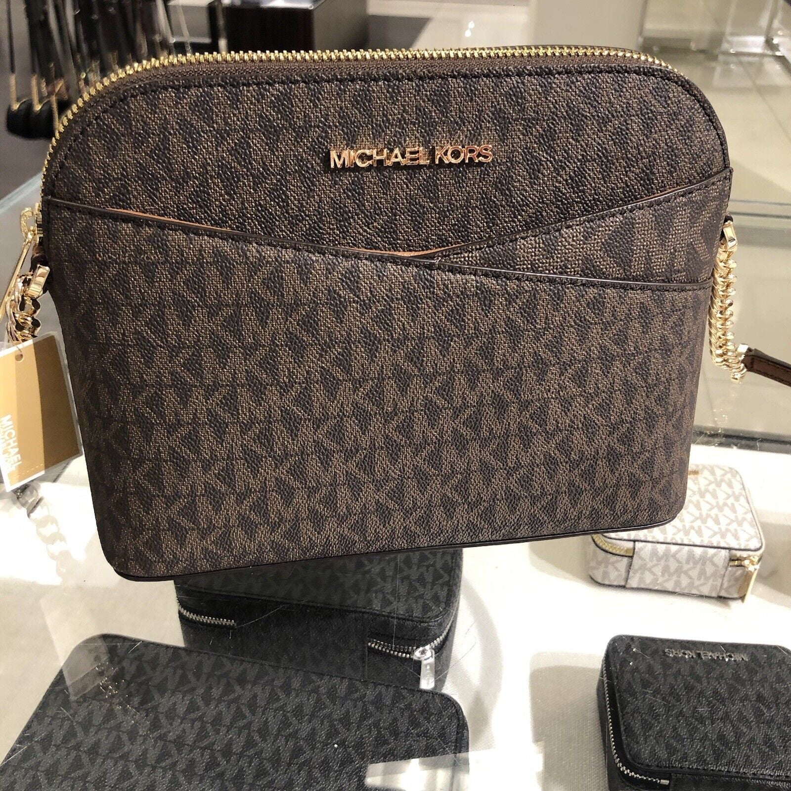 Michael Kors Lady PVC or Leather Crossbody Bag Handbag Messenger Purse Shoulder - Alrickas’ UNIQUE BOUTIQUE