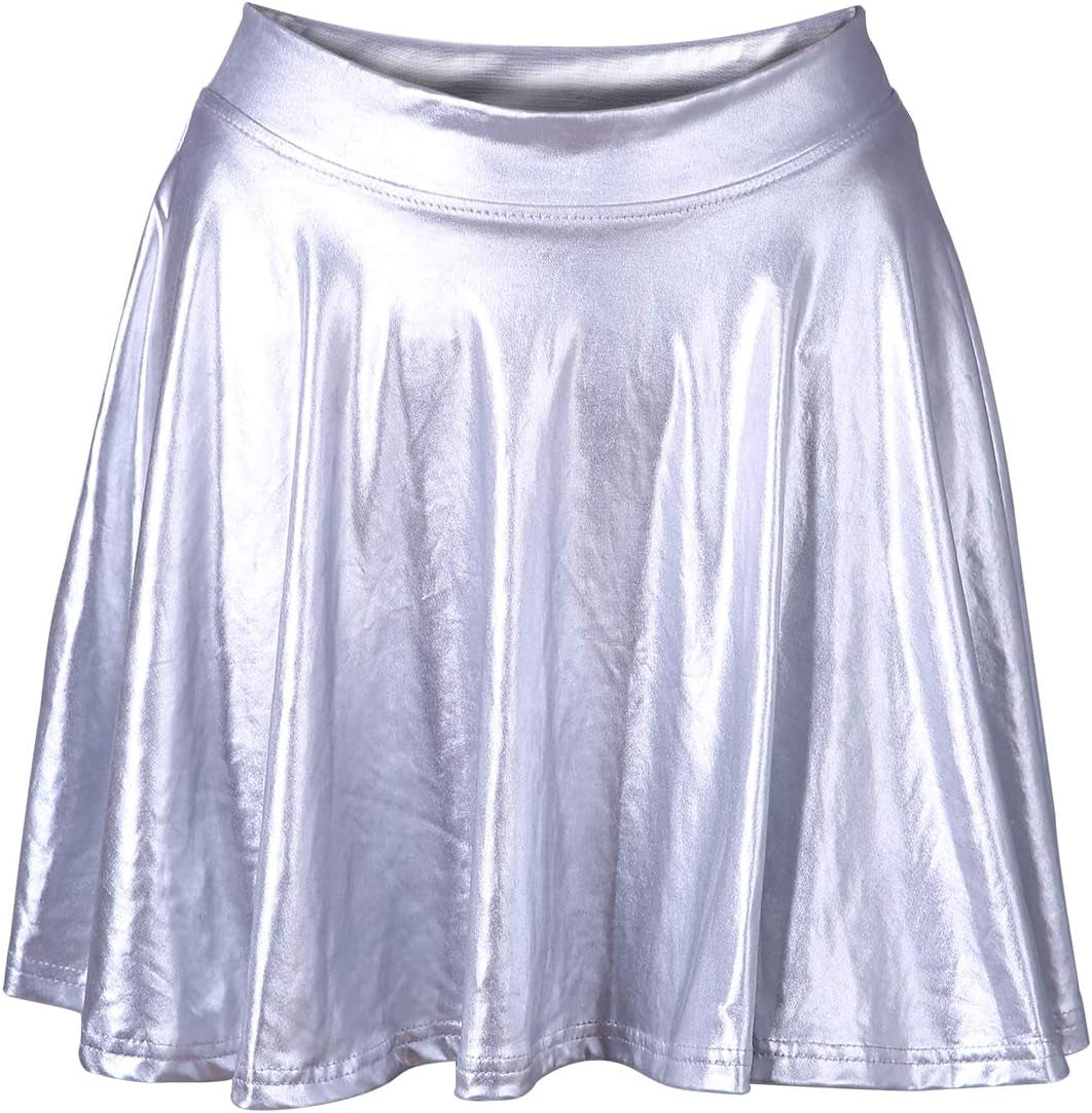 Women'S Casual Fashion Flared Pleated A-Line Circle Skater Skirt