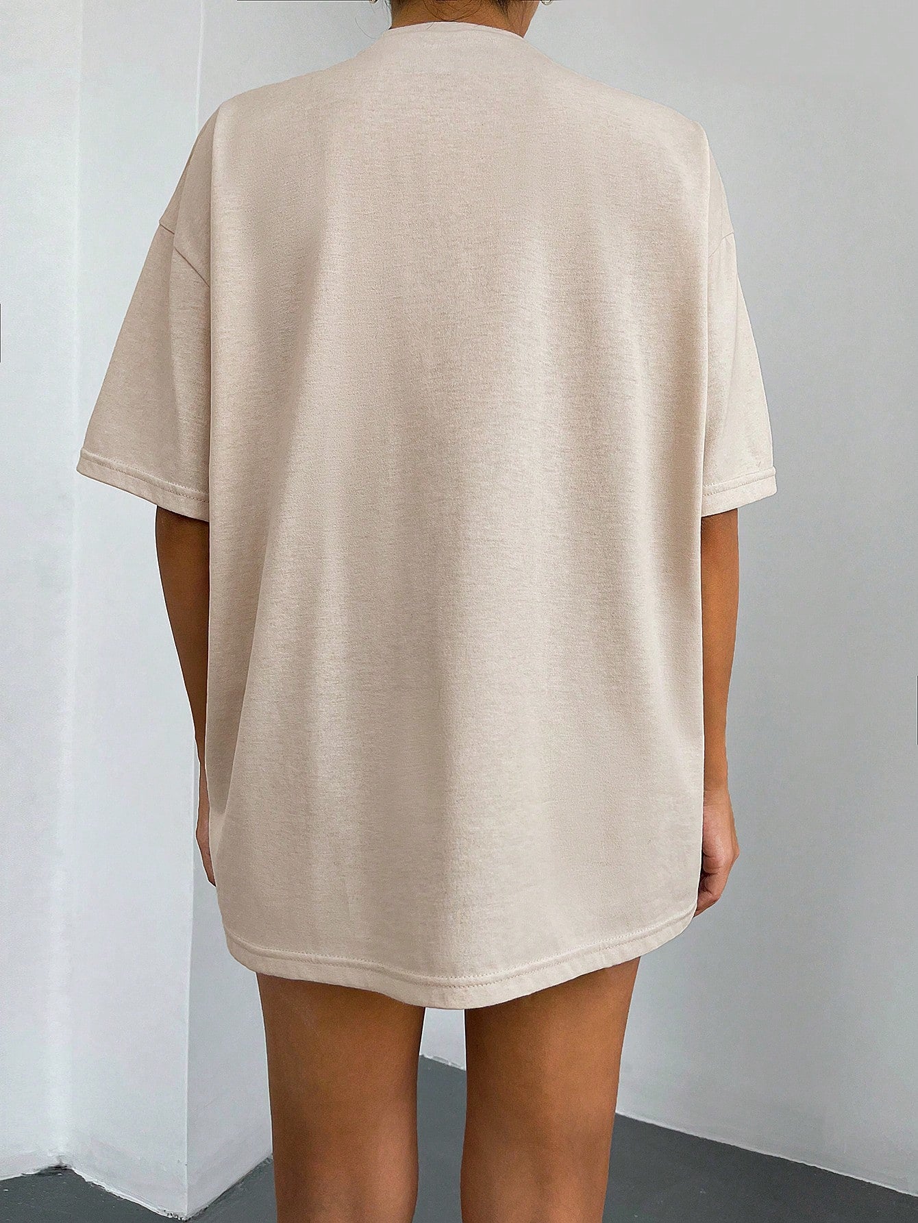 Ruechic Letter Graphic Drop Shoulder Tee