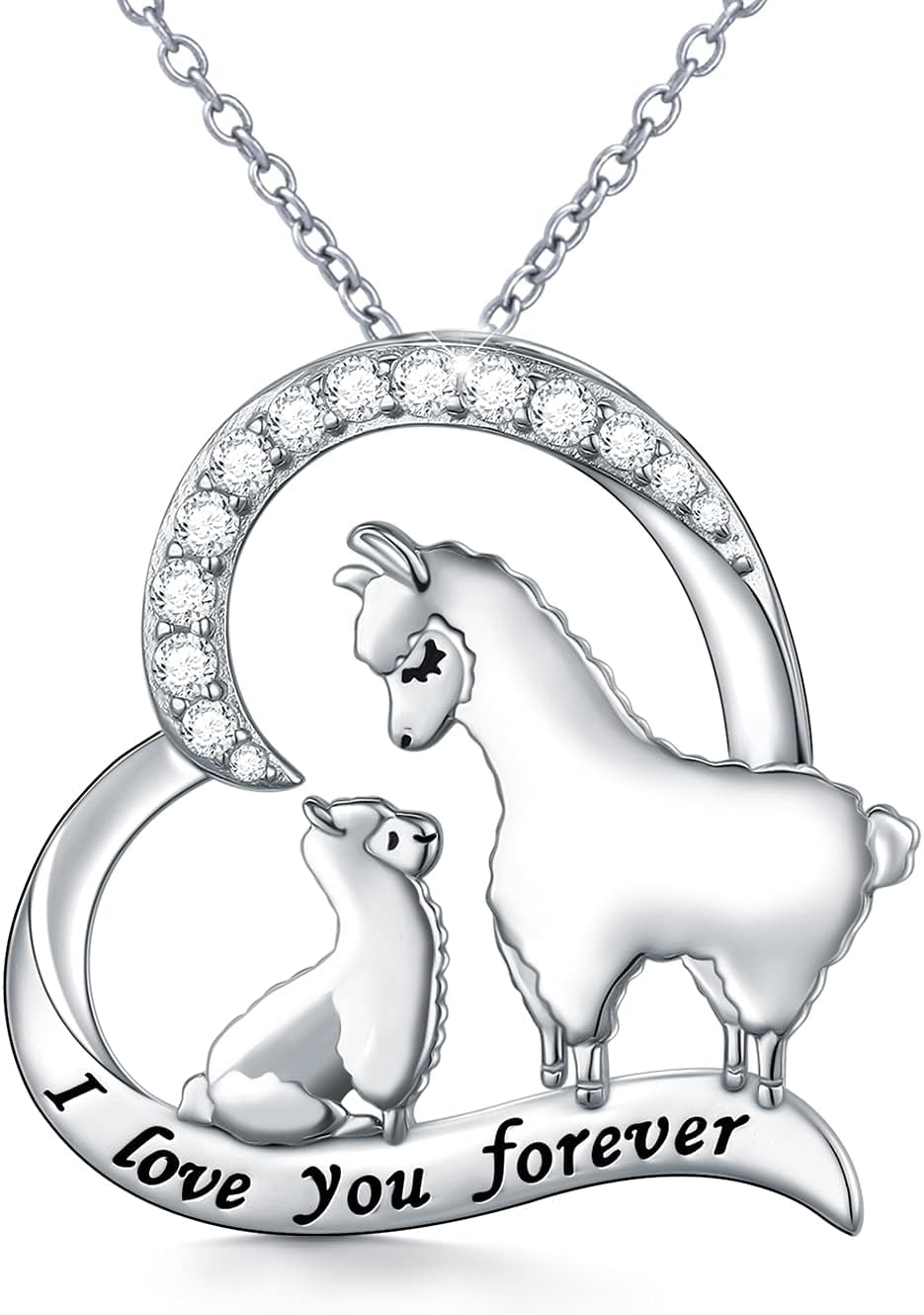 Animal Necklaces for Women Girls 925 Sterling Silver Frog/Ladybug/Guinea Pig/Camel/Giraffe/Cat/Mushroom/Dove Pendant Necklace Christmas Jewelry Birthday Gifts