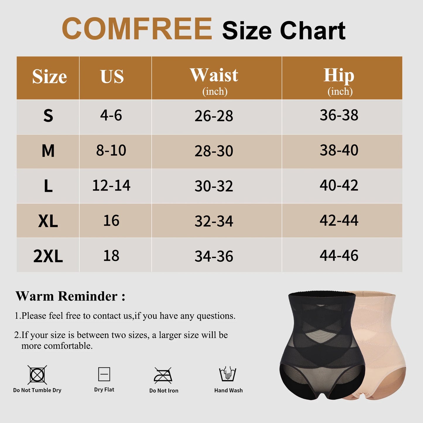 Tummy Control Shapewear Panties for Women High Waisted Body Shaper Slimming Shapewear Underwear Girdle Panty