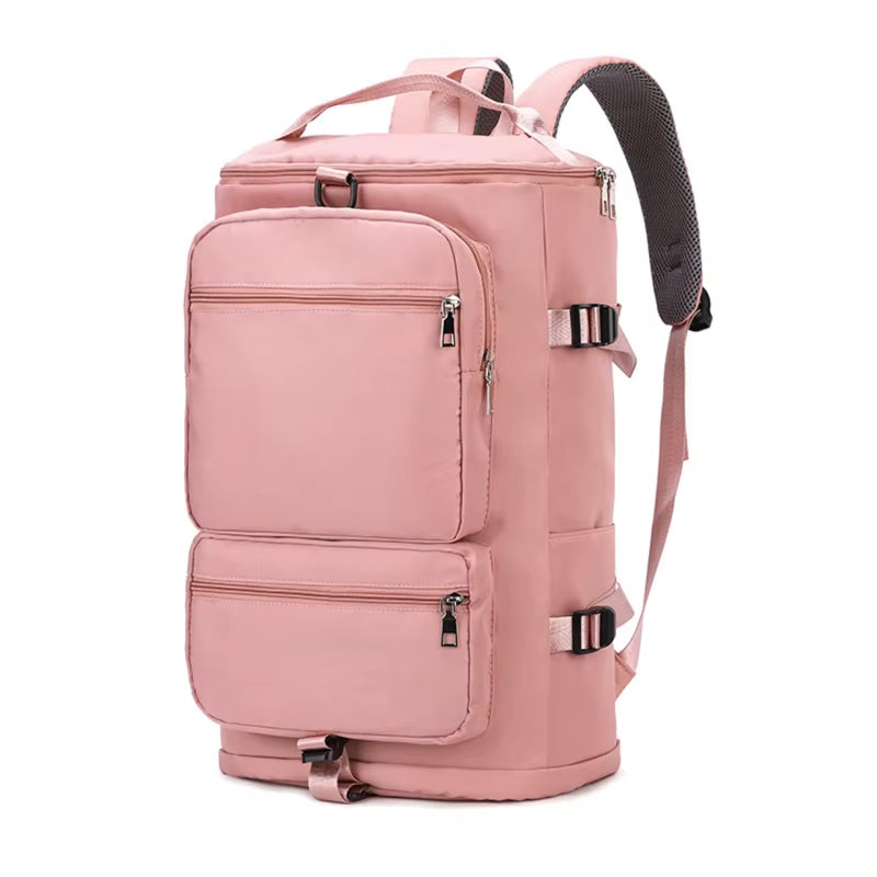 Women Large Travel Backpacks Waterproof Stylish Casual Daypack Bags with Luggage Strap Backpack Ladies Sports Yoga Luggage Bags