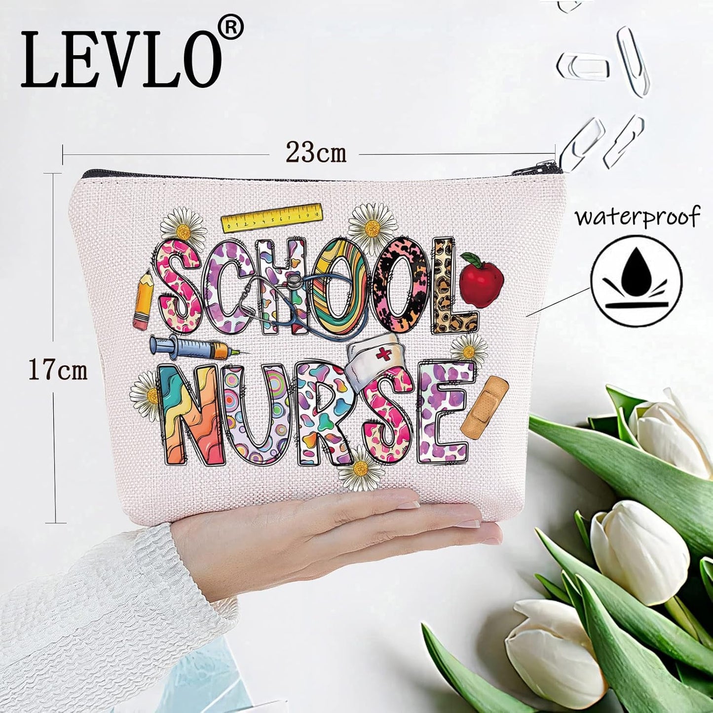 Nurse Cosmetic Bag Graduation Gift for Nurse Nurse Make up Zipper Pouch Bag Nurse Merch