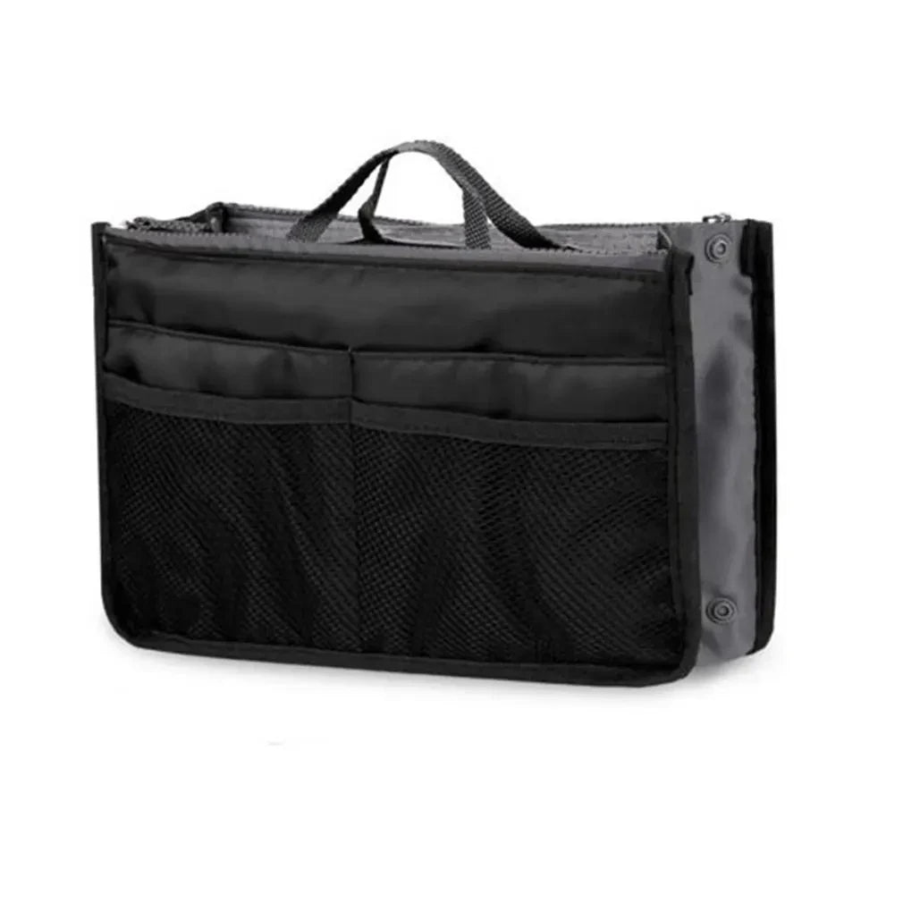 Women Make up Cosmetic Bag Travel Handbag Nylon Large Container Make up Case Organizer Bags Ladies Foldable Purse Clutch Bag