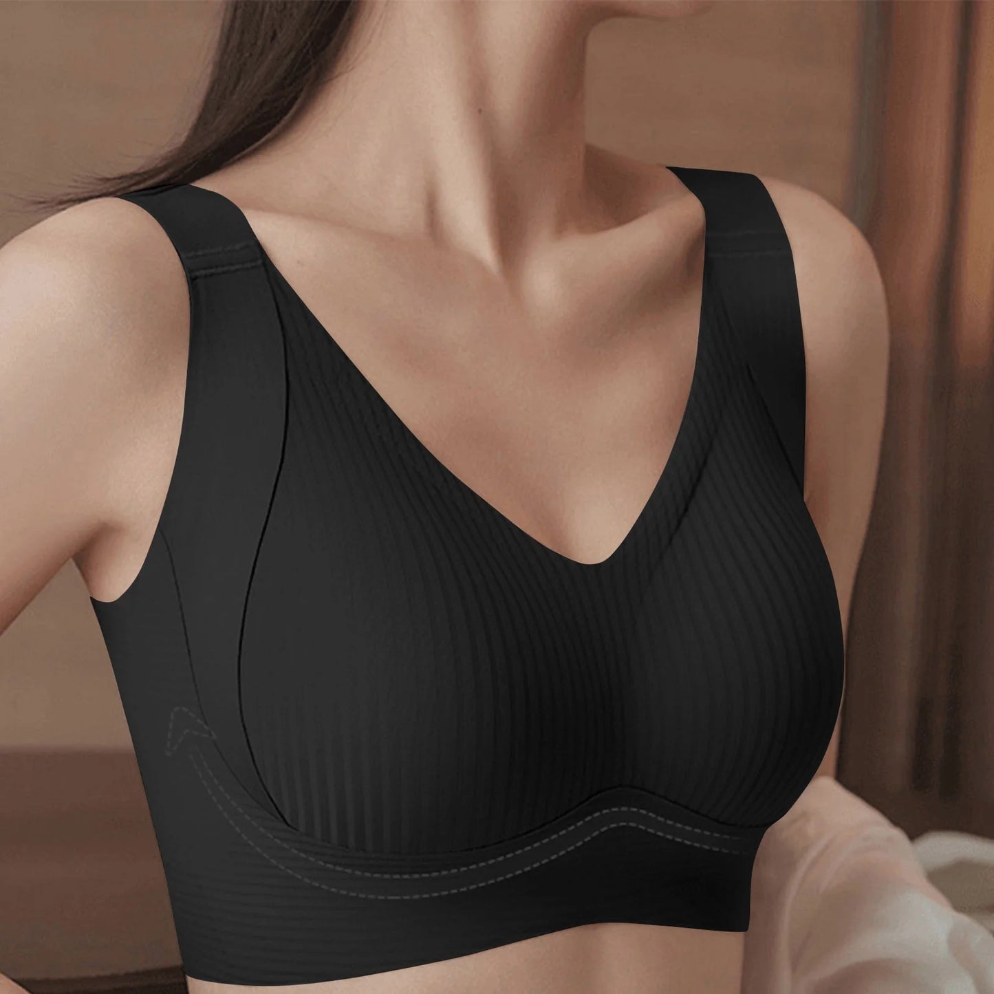 Wireless Support Bras for Women Full Coverage and Lift plus Size Bras Post-Surgery Bra Wirefree Bralette Minimizer Bra for Everyday Comfort
