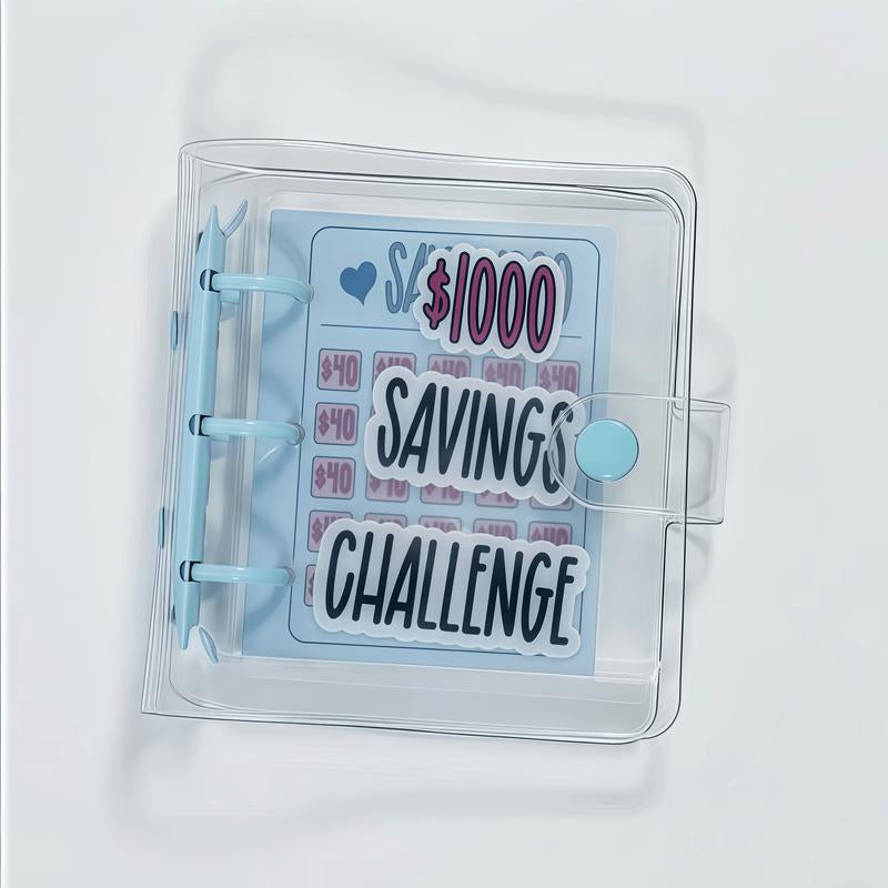 Transform Your Finances: $1000 Savings Challenge Book & Reusable Budget Binder for Goal Tracking and Habit Building - Alrickas’ UNIQUE BOUTIQUE