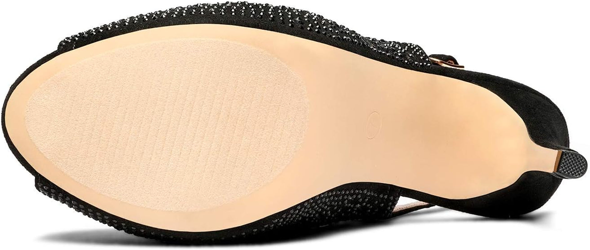 Glamorous Rhinestone Peep Toe Platform Heels for Women - Alrickas’ UNIQUE BOUTIQUE