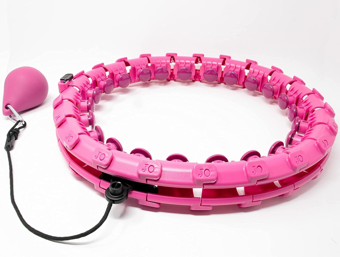 Weighted Hula Hoop for Adults - 2 in 1 Smart Fitness Hoops for Weight Loss - Detachable Knots Fitness Massage - Smart Auto-Spinning Exercise Hoola Hoop
