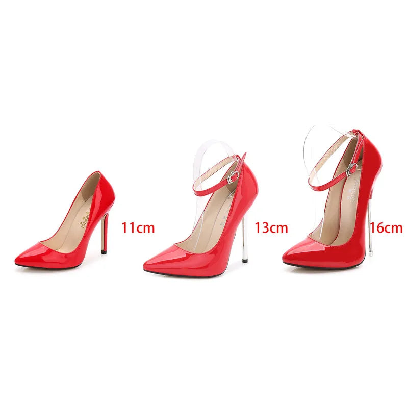 2022 16Cm Heels Women Sexy Pumps Shoes Super High Heels Point Toe Pumps Shoes Popular Super High Heels Pumps WZ