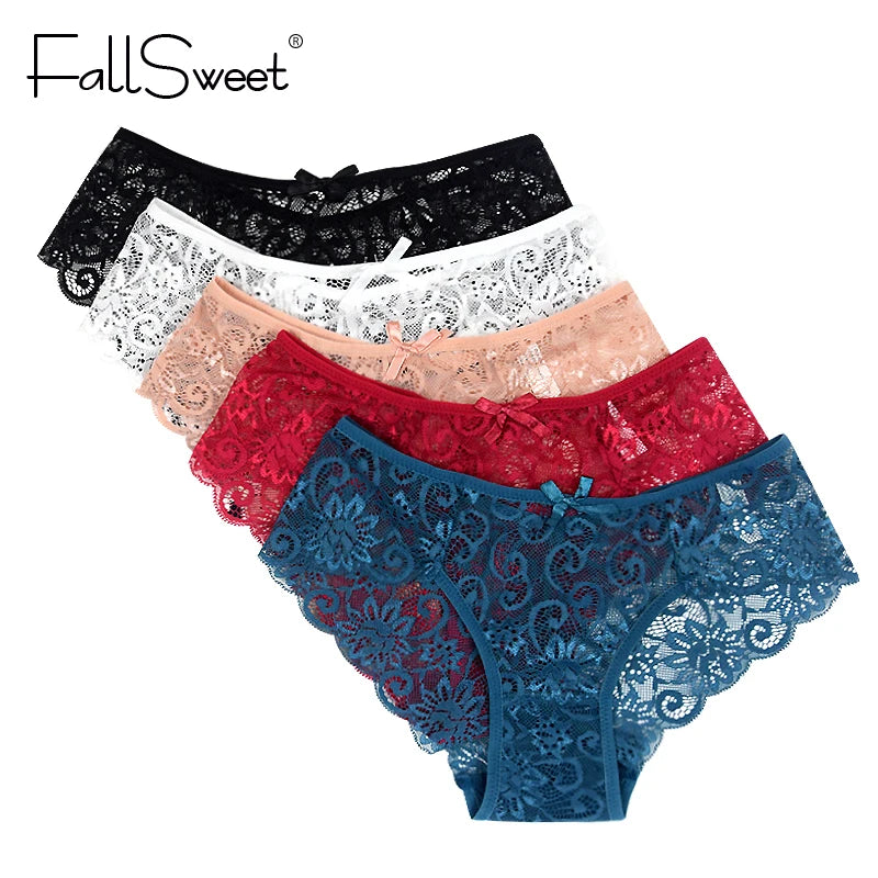 3Pcs/Pack! Sexy Women Lace Panties Underwear Lace Briefs S M L XL Women Underwear
