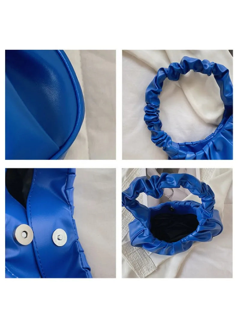 Chic Pleated PU Cloud Handle Bags for Women - Stylish Dumpling Shoulder & Armpit Handbags for Shopping and Leisure - Alrickas’ UNIQUE BOUTIQUE