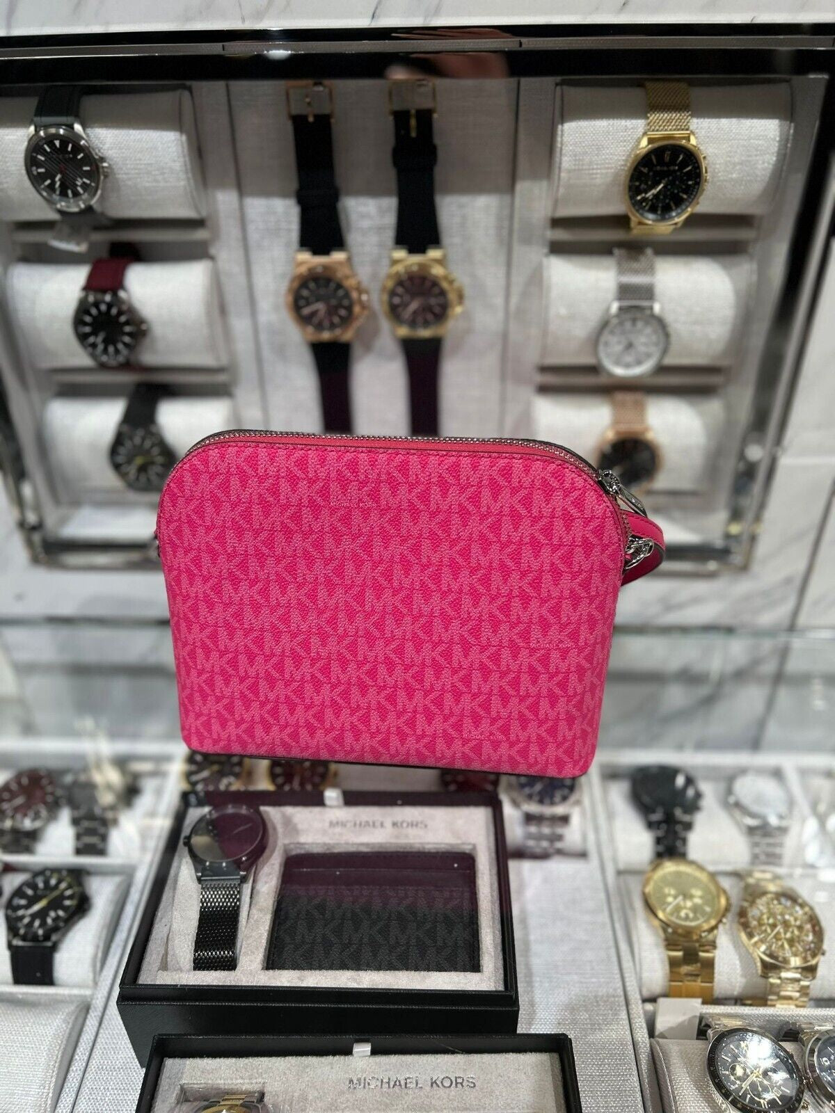 Michael Kors Lady PVC or Leather Crossbody Bag Handbag Messenger Purse Shoulder - Alrickas’ UNIQUE BOUTIQUE