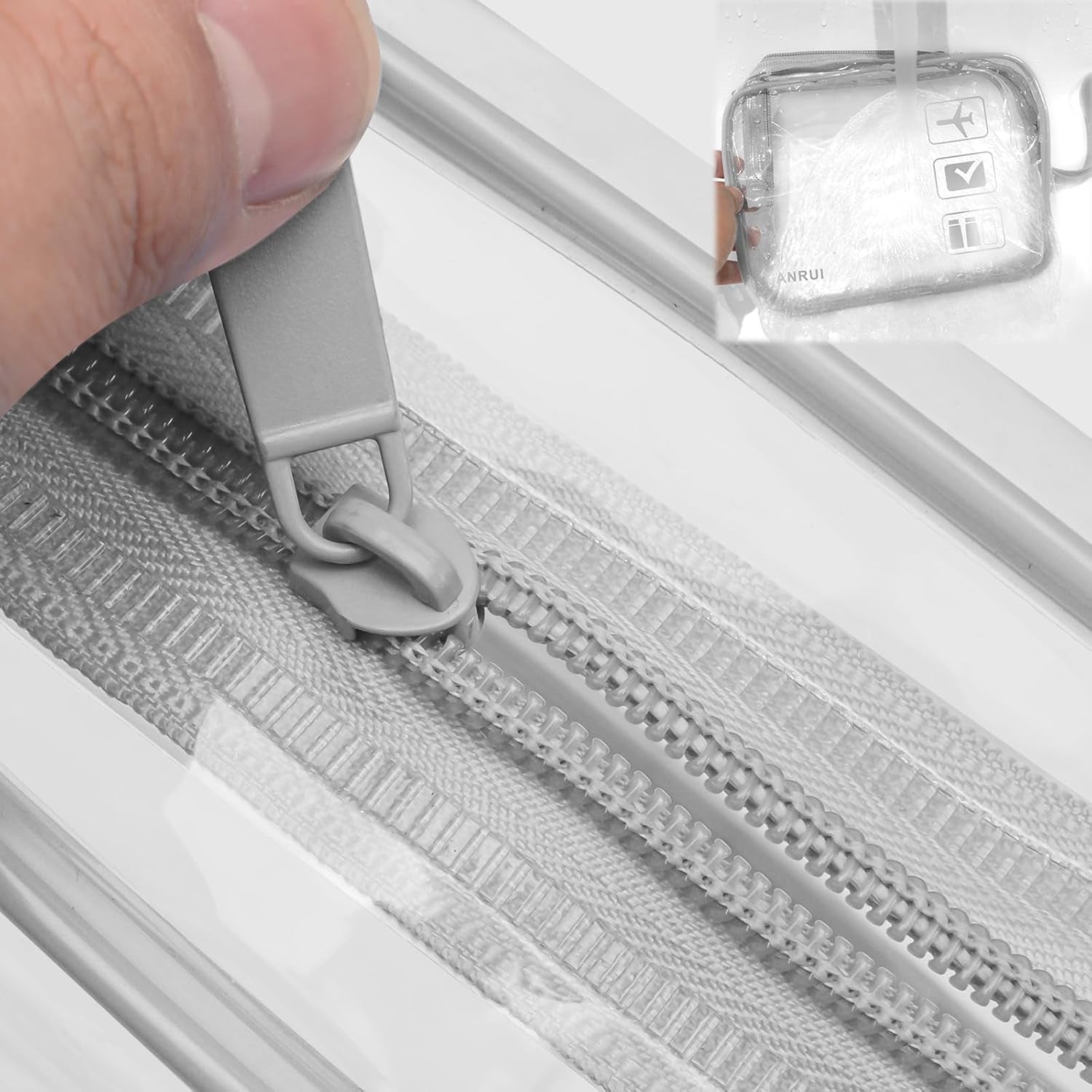 Clear Makeup Bags - Waterproof Travel Cosmetic Pouch for Women & Kids - Perfect Toiletries Organizer for On-the-Go! - Alrickas’ UNIQUE BOUTIQUE