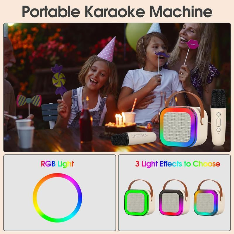 Ultimate Portable Mini Karaoke Machine with 2 Wireless Microphones - The Perfect Birthday Gift for Kids 4-12, Great for Family Fun and TikTok! - Alrickas’ UNIQUE BOUTIQUE